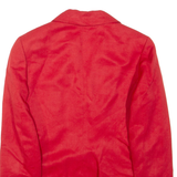 KENZO Womens Blazer Jacket Red Linen M