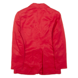 KENZO Womens Blazer Jacket Red Linen M