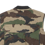 Cropped Utility Womens Military Gilet Green Camouflage L