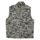 SUCCESS Mens Gilet Green Camouflage 2XL