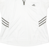 ADIDAS Womens Jersey White Collared UK 12