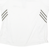 ADIDAS Womens Jersey White Collared UK 12