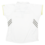 ADIDAS Womens Jersey White Collared UK 12