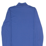 DORO SUISSE Mens T-Shirt Blue Long Sleeve Roll Neck Viscose S