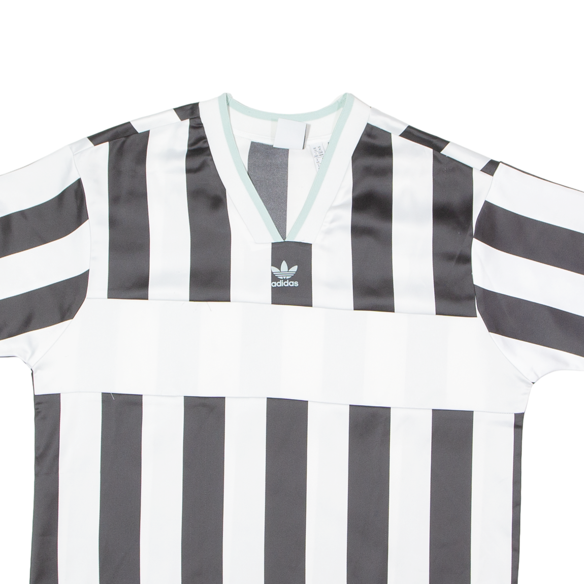 ADIDAS ORIGINALS Womens Football Shirt Jersey White V-Neck UK 14