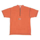 LOFFLER Reach The Top Biking Mens Jersey Orange 90s 1/4 Zip M