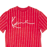KARL KANI Mens T-Shirt Red Crew Neck S