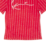 KARL KANI Mens T-Shirt Red Crew Neck S