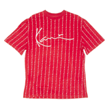 KARL KANI Mens T-Shirt Red Crew Neck S