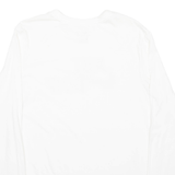 NIKE Womens T-Shirt White Long Sleeve L