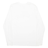 NIKE Womens T-Shirt White Long Sleeve L