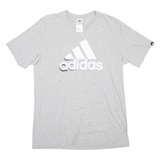 ADIDAS Mens T-Shirt Grey M