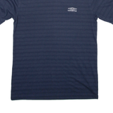 UMBRO Striped Mens T-Shirt Blue S