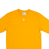 ADIDAS Womens T-Shirt Orange UK 4