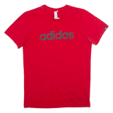 ADIDAS Mens T-Shirt Red S