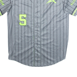 Allen Mens Jersey Grey Button Neck L