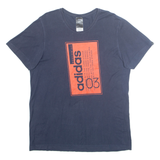 ADIDAS Mens T-Shirt Blue M