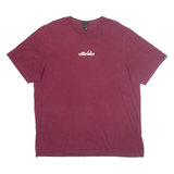 ELLESSE Womens T-Shirt Maroon L