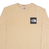 THE NORTH FACE Mens T-Shirt Brown Long Sleeve XS