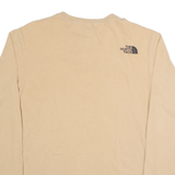 THE NORTH FACE Mens T-Shirt Brown Long Sleeve XS