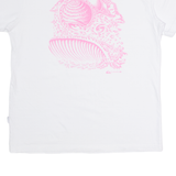 QUIKSILVER Sci-Fi Surf Fantasy Womens T-Shirt White M