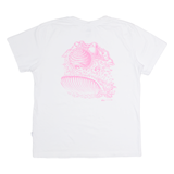 QUIKSILVER Sci-Fi Surf Fantasy Womens T-Shirt White M