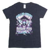 GILDAN Roller Derby World Cup 2018 Manchester Womens T-Shirt Black M
