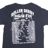 GILDAN Roller Derby World Cup 2018 Manchester Womens T-Shirt Black M