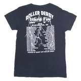 GILDAN Roller Derby World Cup 2018 Manchester Womens T-Shirt Black M