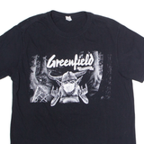 GILDAN Greenfield Festival Mens T-Shirt Black L