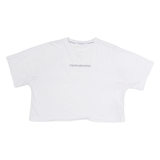 CALVIN KLEIN JEANS Crop Womens T-Shirt White M