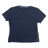 ADIDAS Womens T-Shirt Blue V-Neck UK 12