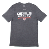 REEBOK Devils Hockey Mens T-Shirt Grey M