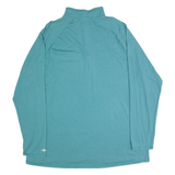 CARHARTT Relaxed Fit Womens Jersey Blue Long Sleeve 1/4 Zip 2XL