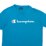 CHAMPION Mens T-Shirt Blue S