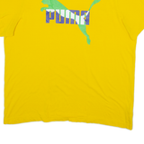 PUMA Mens T-Shirt Yellow XL