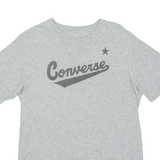CONVERSE Mens T-Shirt Grey Crew Neck S