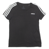 ADIDAS Womens T-Shirt Black Crew Neck M