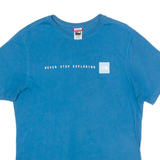 THE NORTH FACE Mens T-Shirt Blue Crew Neck S
