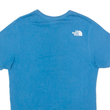 THE NORTH FACE Mens T-Shirt Blue Crew Neck S