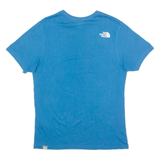 THE NORTH FACE Mens T-Shirt Blue Crew Neck S