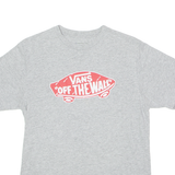 VANS Classic Fit Womens T-Shirt Grey Crew Neck M