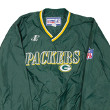 NFL Packers Mens Pullover Jacket Green Nylon USA L