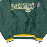 NFL Packers Mens Pullover Jacket Green Nylon USA L
