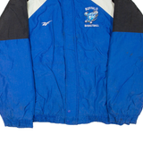 REEBOK Buffalo Basketball Mens Jacket Blue Nylon USA Colourblock 2XL