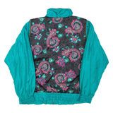 BOCOO Womens Jacket Green Nylon Paisley L