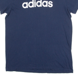 ADIDAS Mens T-Shirt Blue Crew Neck S