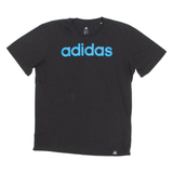 ADIDAS Mens T-Shirt Black Crew Neck M