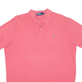 POLO RALPH LAUREN Mens Polo Shirt Pink XL