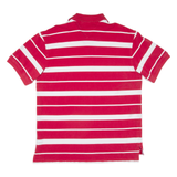 TOMMY HILFIGER Mens Polo Shirt Red Striped XL
